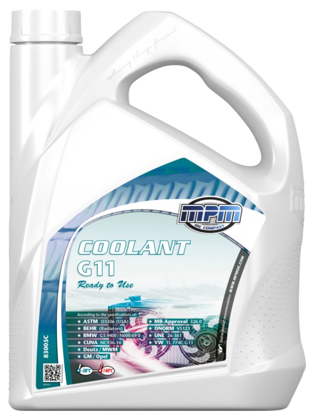 Охолоджувальна рідина MPM G11, готова, зелений, -38°С, 5 л (MPM 83005С)